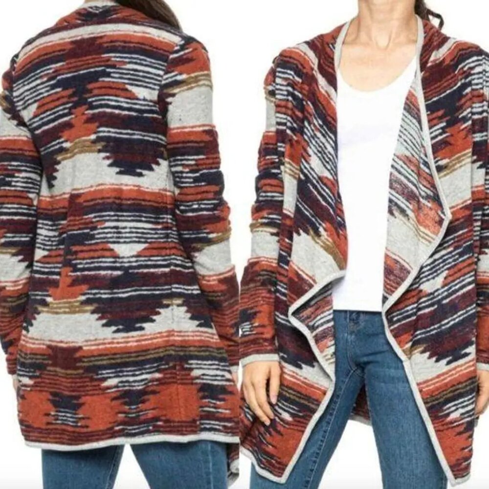 Lucky Brand - Aztec Drape Cardigan - Size M